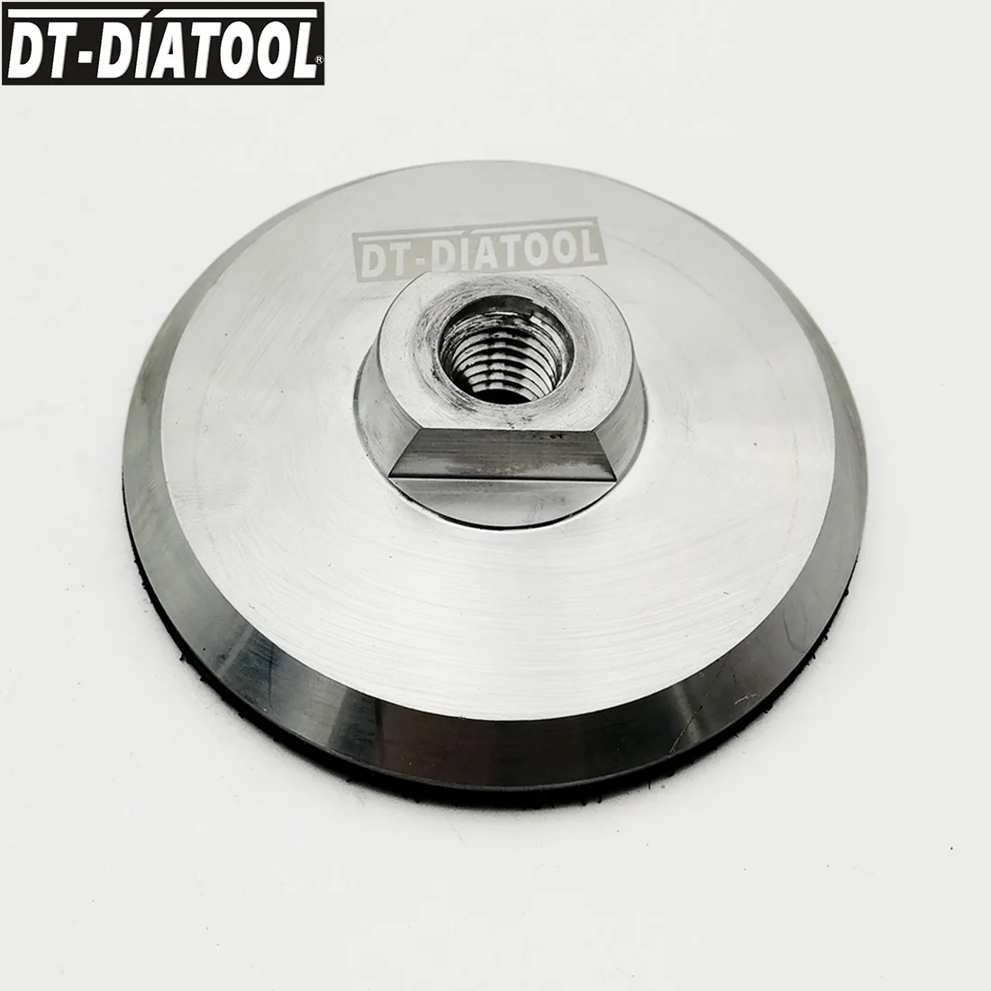DT-DIATOOL 1 Stück Alu-Basis-Rückplatte für Diamant-Polierpads M14 oder 5/8 Gewinde 3'/4'/5' Schleif- und Schleifscheiben-Halterung – Detail 7