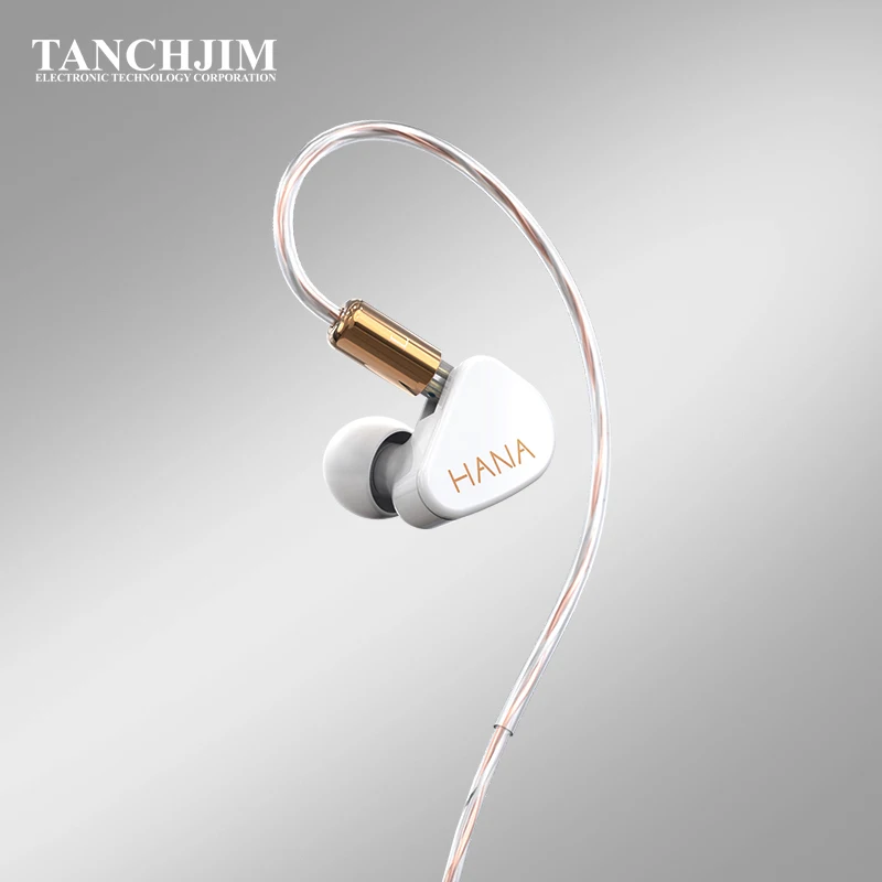TANCHJIM HANA Dynamic Driver In Ear Earphone HiFi Monitor Audiophile Earphones Earbuds with 2Pin 0 78mm cable Earphone