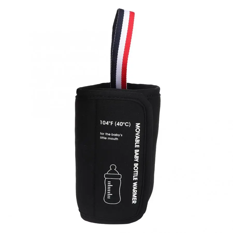 DC USB Подогреватель детских бутылочек Портативный Автомобильный Подогреватель молока для путешествий с постоянной температурой подогреватель бутылочек для кормления детей подогреватель пищи - Цвет: Черный