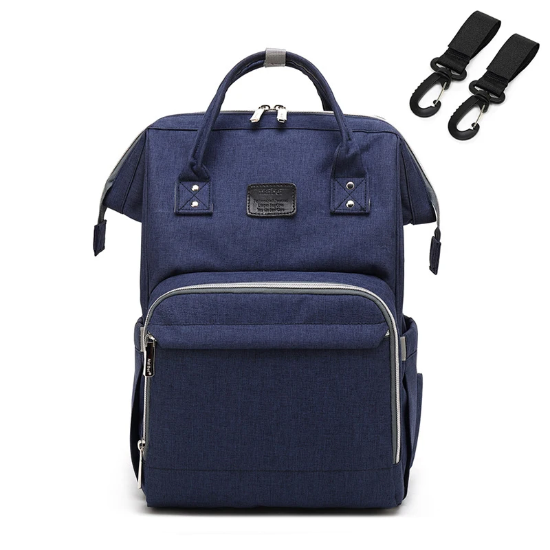 Модная сумка для подгузников для мам, большая сумка для кормления, рюкзак для путешествий, дизайнерская сумка для коляски, Детская сумка, уход за ребенком, подгузник - Цвет: blue