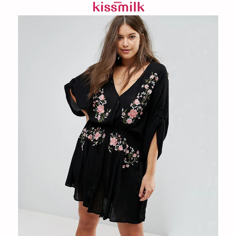 Женское ТРАПЕЦИЕВИДНОЕ ПЛАТЬЕ МИДИ Kissmilk женское платье большого размера с
