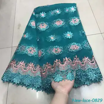 

Best Quality African Net Lace Fabric High Quality Stones Embroidery 2019 Nigerian French Tulle Mesh Lace For Wedding Party 02