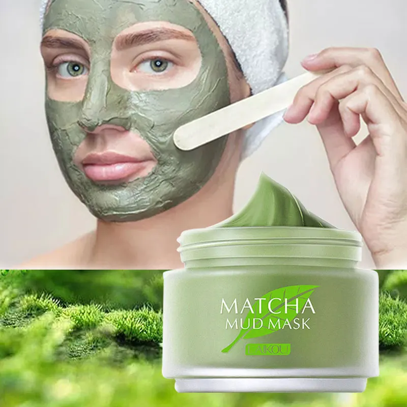 Matcha зеленая глиняная маска для лица увлажняющая глубокая Масляная с