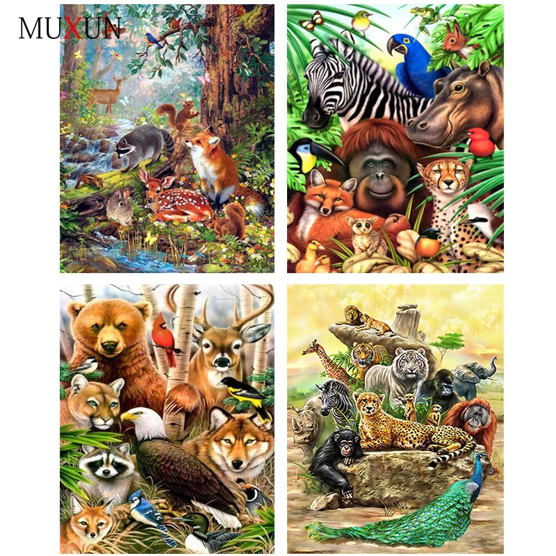 

Full Square/Round 5D Diy Diamond Painting Animal Collection Crystal Embroidery Cross Stitch New 3D Mosaic Home Decoration Ep093