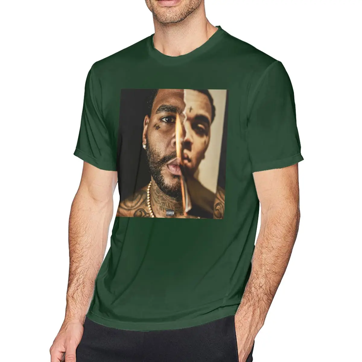 Кевин Гейтс, футболка I am Him, 6xl, базовая Мужская футболка, короткий рукав, принт, забавная, 100 хлопок, футболка - Цвет: Dark Green