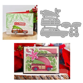 

New 2020 Metal Cutting Dies and Scrapbooking For Paper Making Classic cars Christmas Embossing Hot Foil Plates Frame Card Craft