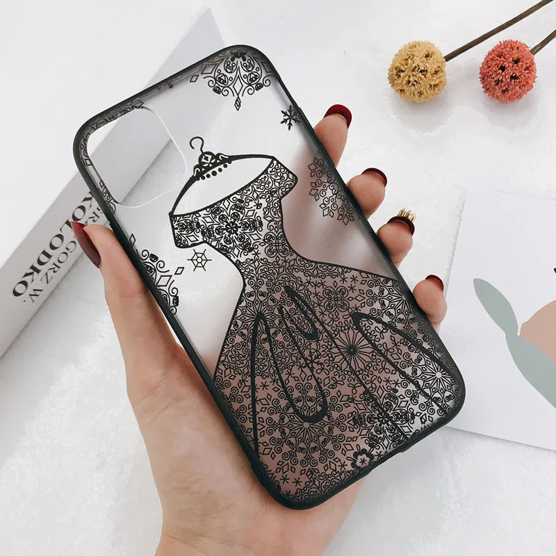 Чехол Lovebay для телефона с кружевными цветами и свадебным платьем iPhone 11 Pro Max X XR Xs