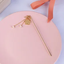 Горячий модный цветок жемчуг кулон Висячие бахрома японский и корейский стиль девушка милый романтический ретро волосы булочка для женщин ювелирные изделия