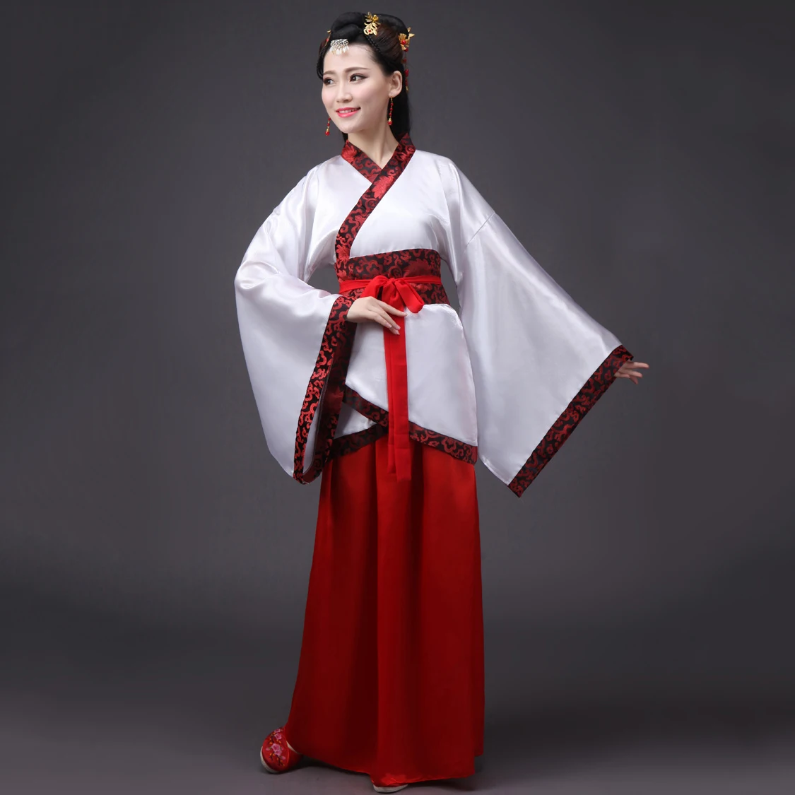 Hanfu китайская женская одежда для косплея принцесса женщин выступлений на сцене