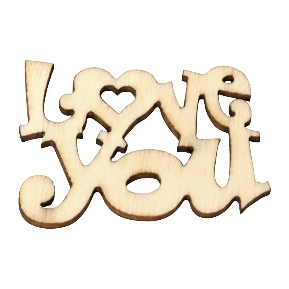 Love you 15 шт./компл. дерево любви Таблица Конфетти орнамент Винтаж в деревенском стиле DIY Свадебная вечеринка украшения - Цвет: Love you