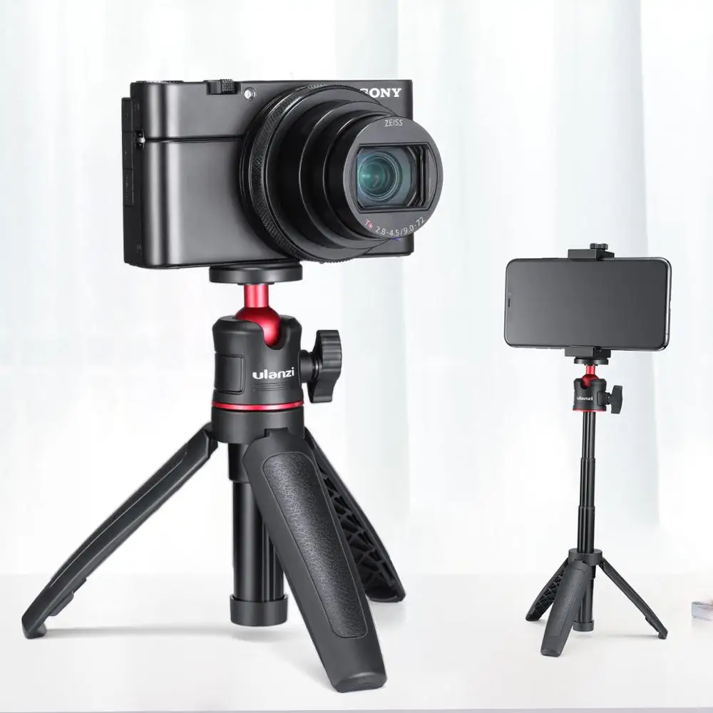 Ulanzi MT-08 Настольный штатив-удлинитель Портативный видео комплект w микрофонный светильник селфи палка для смартфона DSLR камера Vlogging
