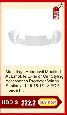 Automovil модифицированный Стайлинг молдинги модификация тюнинг передний автомобиль губы задний диффузор бамперы 14 15 16 18 для Honda Fit
