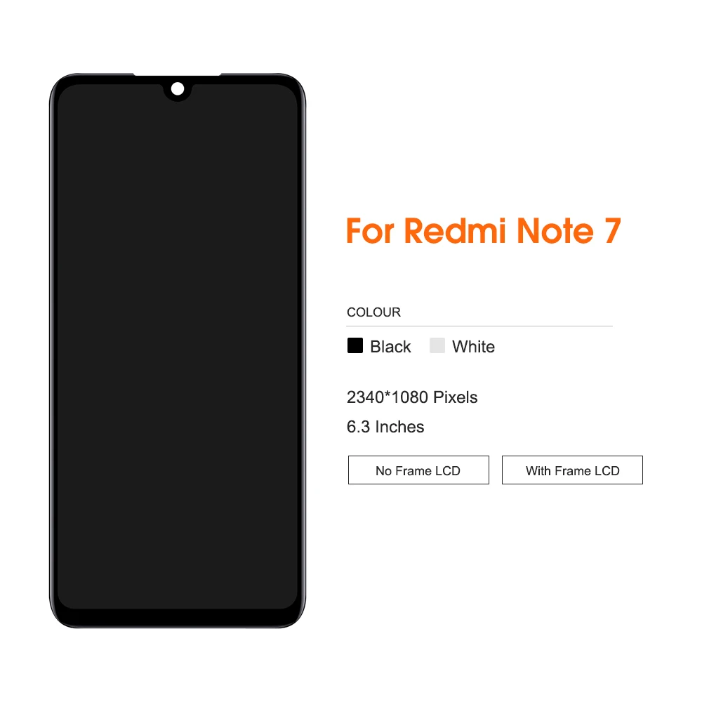 ЖК дисплей 6 3 дюйма для Redmi Note 7 Diaplay сенсорный экран дигитайзер в сборе Xiaomi Note7 Pro