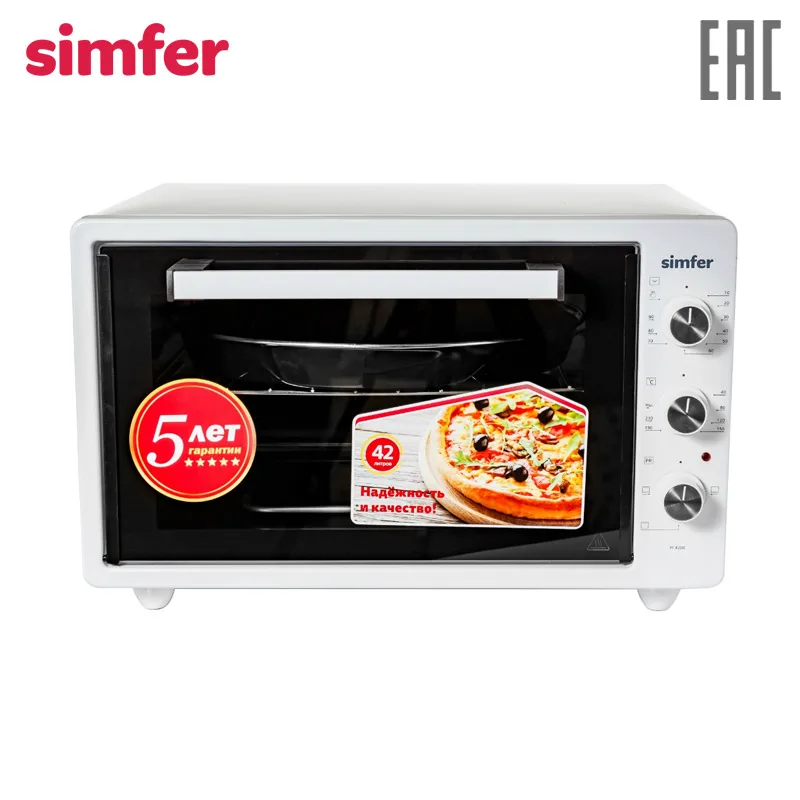 Мини печь Simfer M4200 серия Albeni Plus 42 литра 3 режима работы белая|Духовки| |
