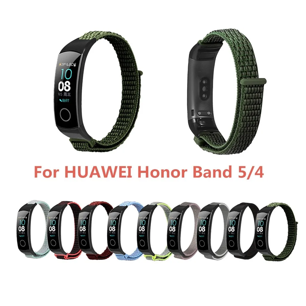 Нейлоновый ремешок на запястье для huawei Honor Band 5/4, ремешок для умных часов, сменный мужской Т-образный ремешок, женские и мужские спортивные часы, браслет, 19Sep
