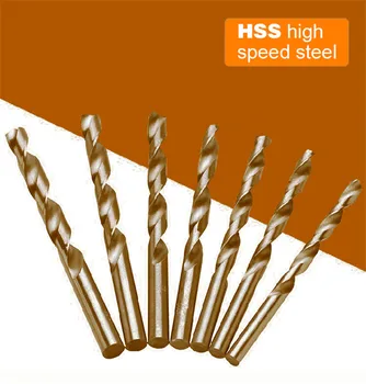 

13/19/25 pcs/set HSS Drill Bit High Speed Twist Drill Portable Steel Titanium Coated Twist Drill Bit Set Tool