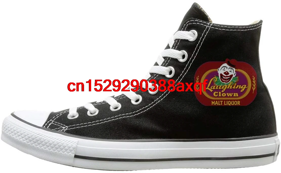 

Women Men Casual Shoes Talladega Nights Laughing Clown Liquor High-top Canvas Shoes