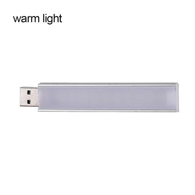 Bright Reading Book Lamp USB LED Light Portable Mini Book Light DC5V Ultra Lights For Power Bank PC Laptop Notebook 10LEDs Warm Light