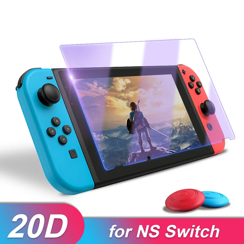 Премиум Закаленное стекло Защитная пленка для экрана и аналоговые стики Nintendo Switch