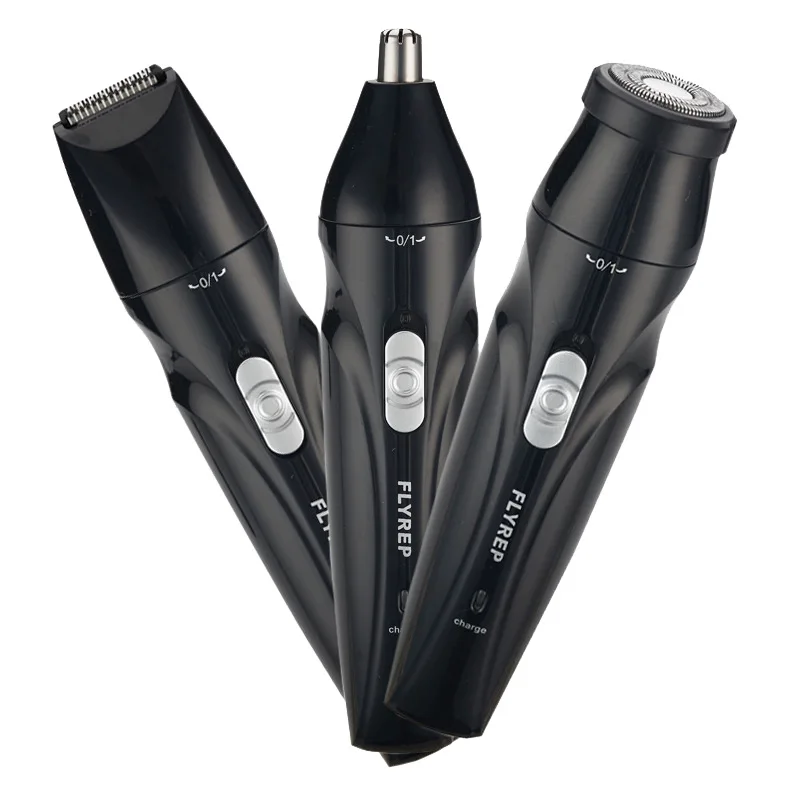 

Hair Trimmer New Multifunctional Washing Rechargeable Nose Hair Trimmer Three-In-One Electric Nose Hair Trimmer Grooming Set