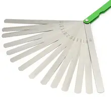 10Pcs Feeler Gauge 200mm*14 0.05-1mm Stainless Steel Feeler Gauge Inspection Thickness Gage For Measurment Tool