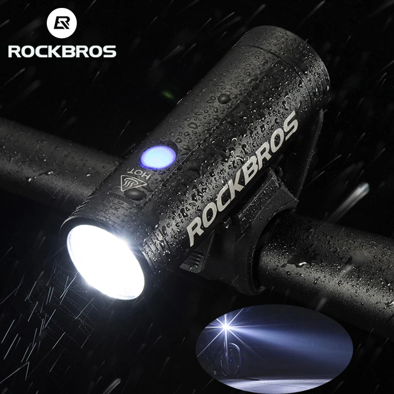 ROCKBROS водонепроницаемый велосипедный фонарь USB Перезаряжаемый светодиодный 2000