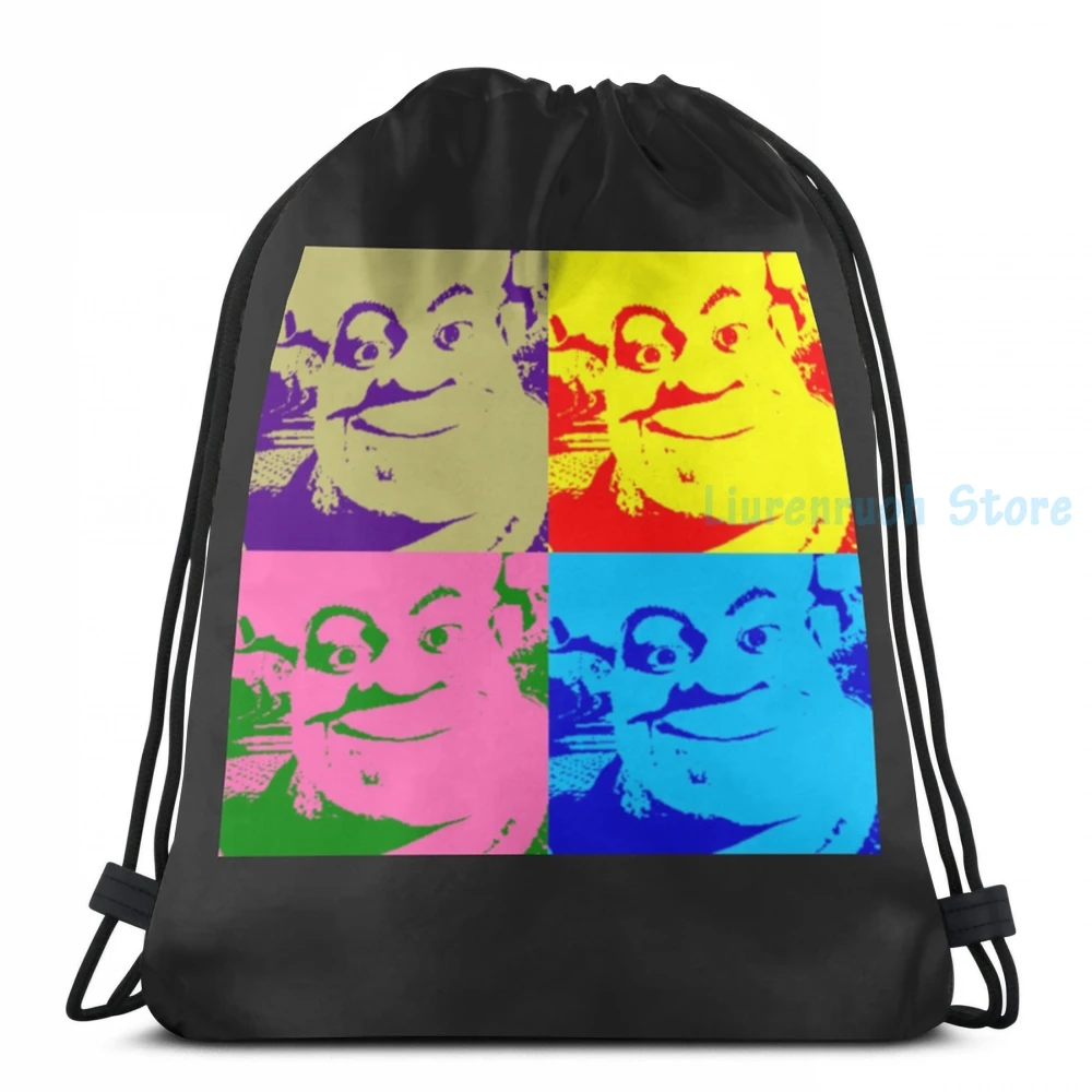 Impressão gráfica engraçada shrek gritando carga usb mochila masculino  sacos de escola saco de viagem bolsa para portátil