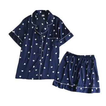 

JAYCOSIN Delicate Fashion Summer Womens Casual Sexy Regular Shorts Sleeve Sleepwear Skin Friendly Homewear Nightdress Sets