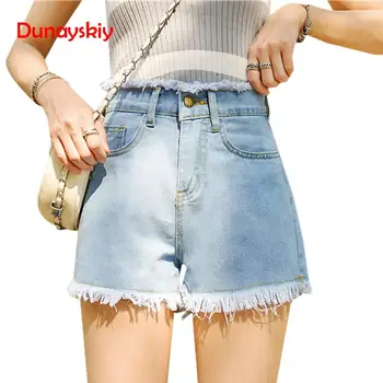 

Tear-edge Jeans 2020 New Version Of Girlfriends Summer Denim Shorts Women Hole Hollow Out Blue Fashion Summer Shorts New 3 color