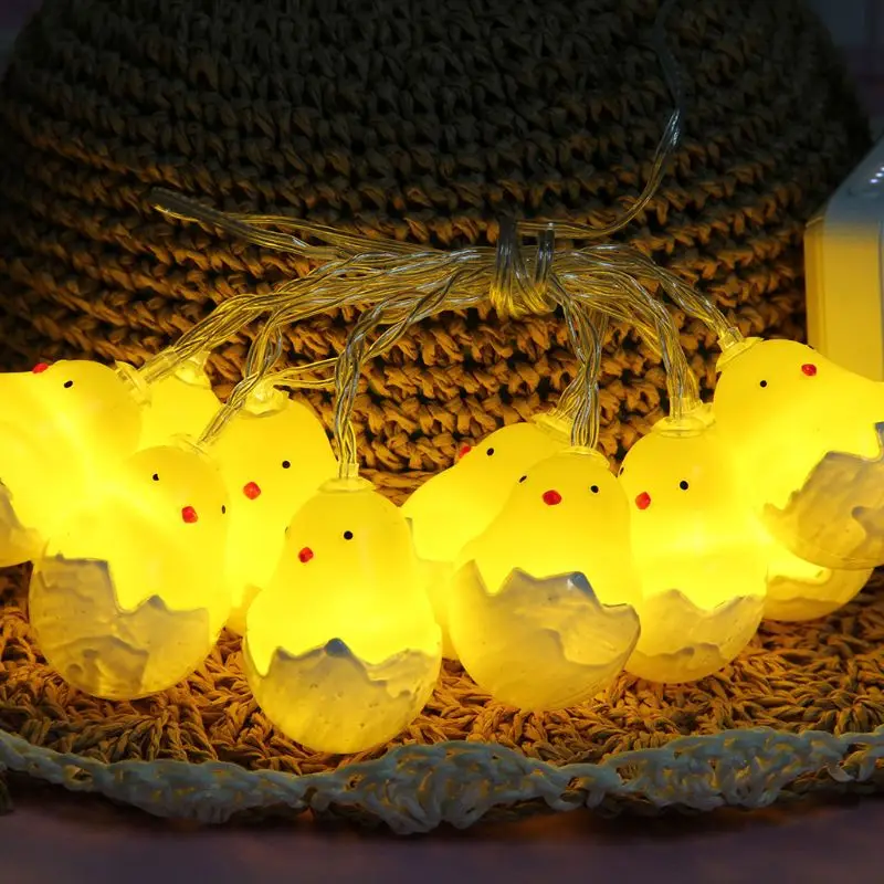 

10/20 LEDs Small Yellow Duck Chicken String Light for Home Kid's Bedroom Outdoor Q84D for LED