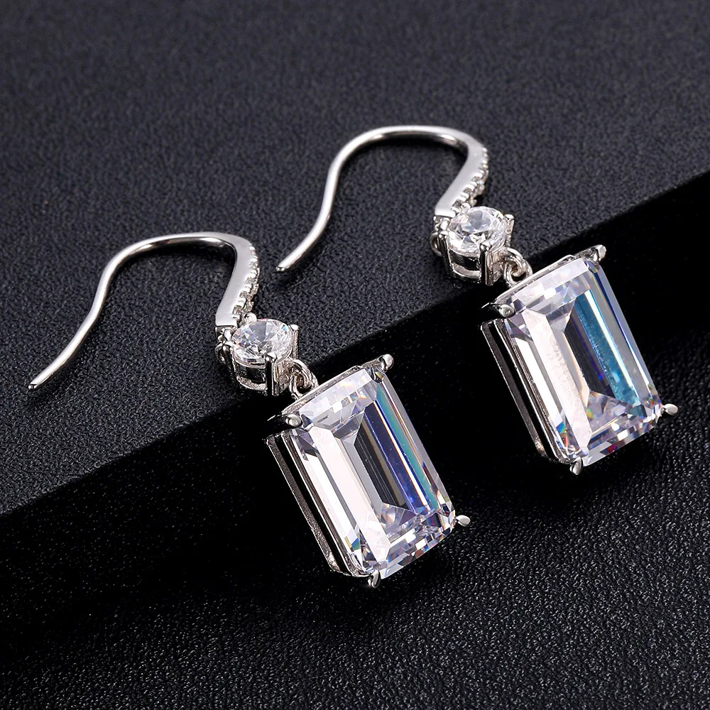 Набор ювелирных украшений jankell-белый квадратный кольцо с белым кубическим