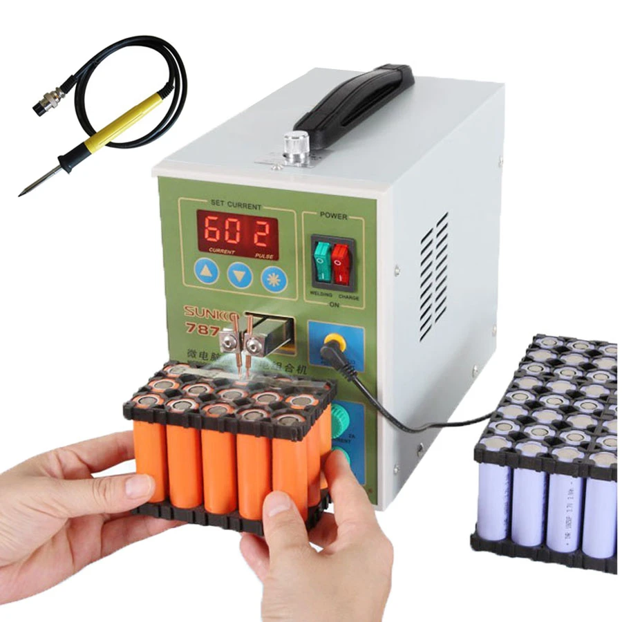 Sunkko 787A+ Battery Spot Welder Pulse Welding Machine for 18650 Lithium  ion Battery Packs 787A+ 1 set Electric cautery pen|Spot Welders| -  AliExpress