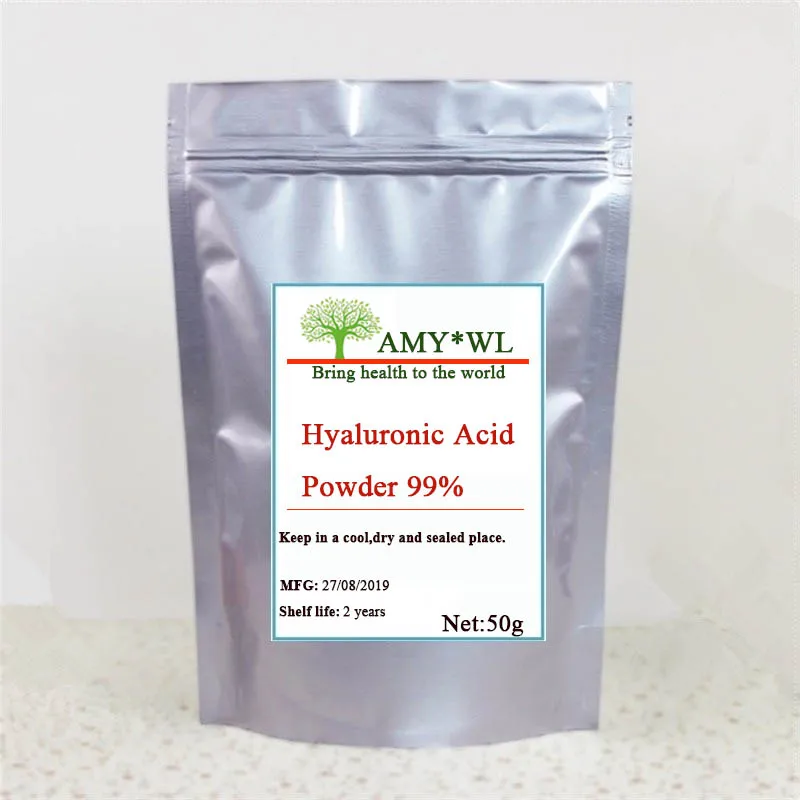 

50G-500g Pure Hyaluronic Acid Powder 99% Deep Moisturizing and Hydrating Hyaluronic Acid Skin Anti-aging Wrinkles