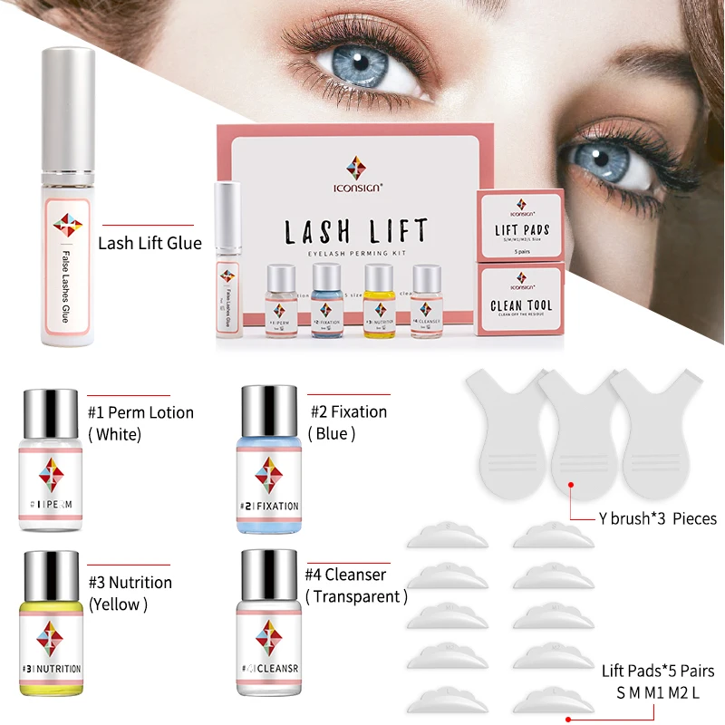 Dropshipping Lash Lift Kit Eyelashes Perm Lash Lifiting ICONSIGN Eyelash Perm Kit Eyelash Enhancer Eye Makeup Can Do Your Logo