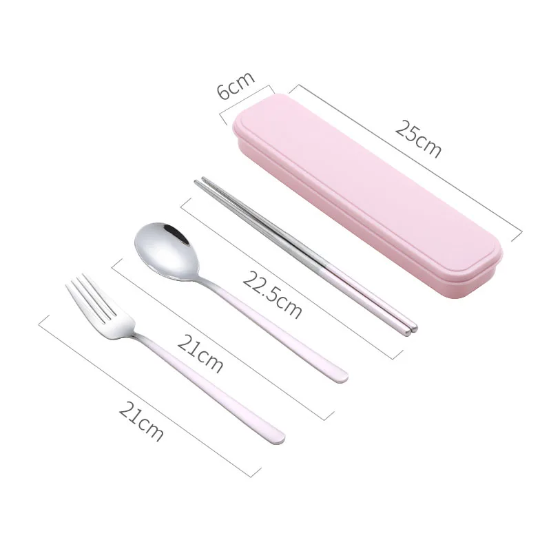 Cutlery Set Коробки для обедов школьные Еда контейнер дети ребенок Bento Коробки 304 Нержавеющая сталь внутренняя 2/3/4/5 сетки 1000 мл 1300 мл - Цвет: Cutlery Set