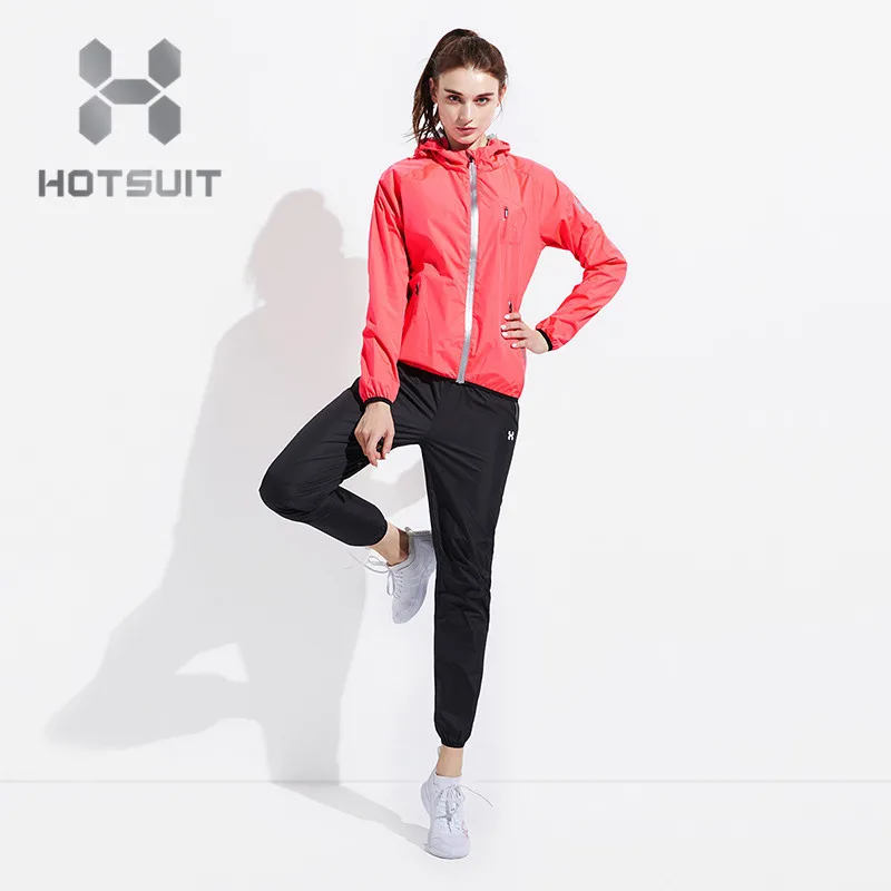 HOTSUIT модный костюм для сауны женский комплект одежды спортзала толстовки пуловер Спортивная одежда бега