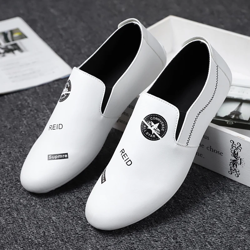 

Casual Men Driving Shoes New Soft Split Leather Moccasins Sneakers Male Luxury Brand Men Loafers Shoes England Leisure Sneakers