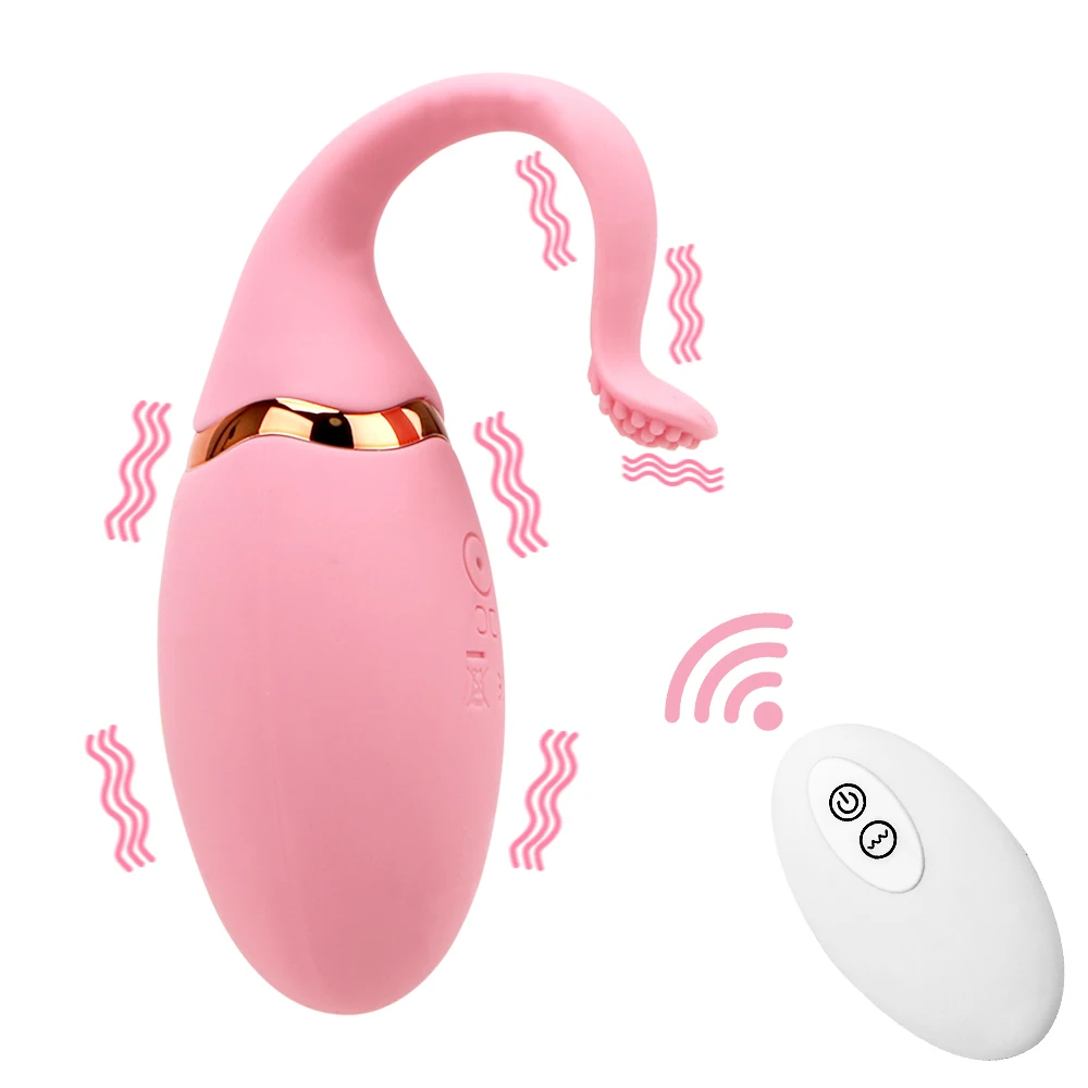 USB 10 Speed charging Wireless Remote Control Clitoris Stimulate Fish Tail Jump Egg Vibrator  Vibrating Eg_voghion.com