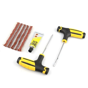 

Car Tire Repair Tool Tire Repair Kit Auto Bike Tubeless Tire Tyre Puncture Plug Garage Car AccessoriesStudding Tool Set