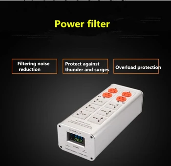

TP1000 New High-End Audio Noise Filter/3000W AC Power Conditioner/ Power Filter/Power Purifier LED voltage display