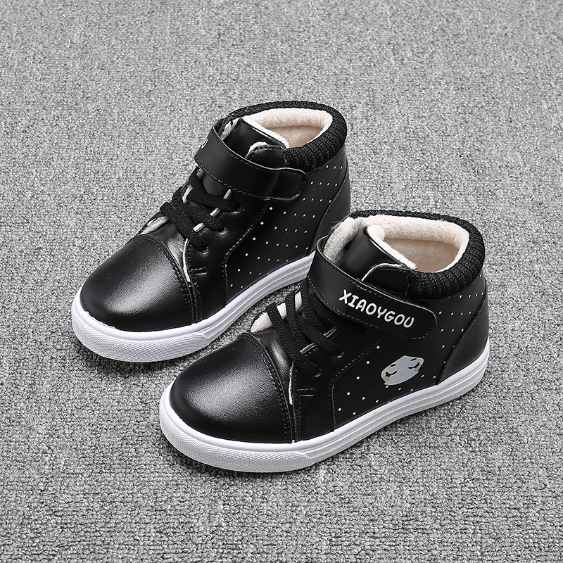 Зимняя обувь для маленьких мальчиков и девочек Теплая уличная детская хлопковая