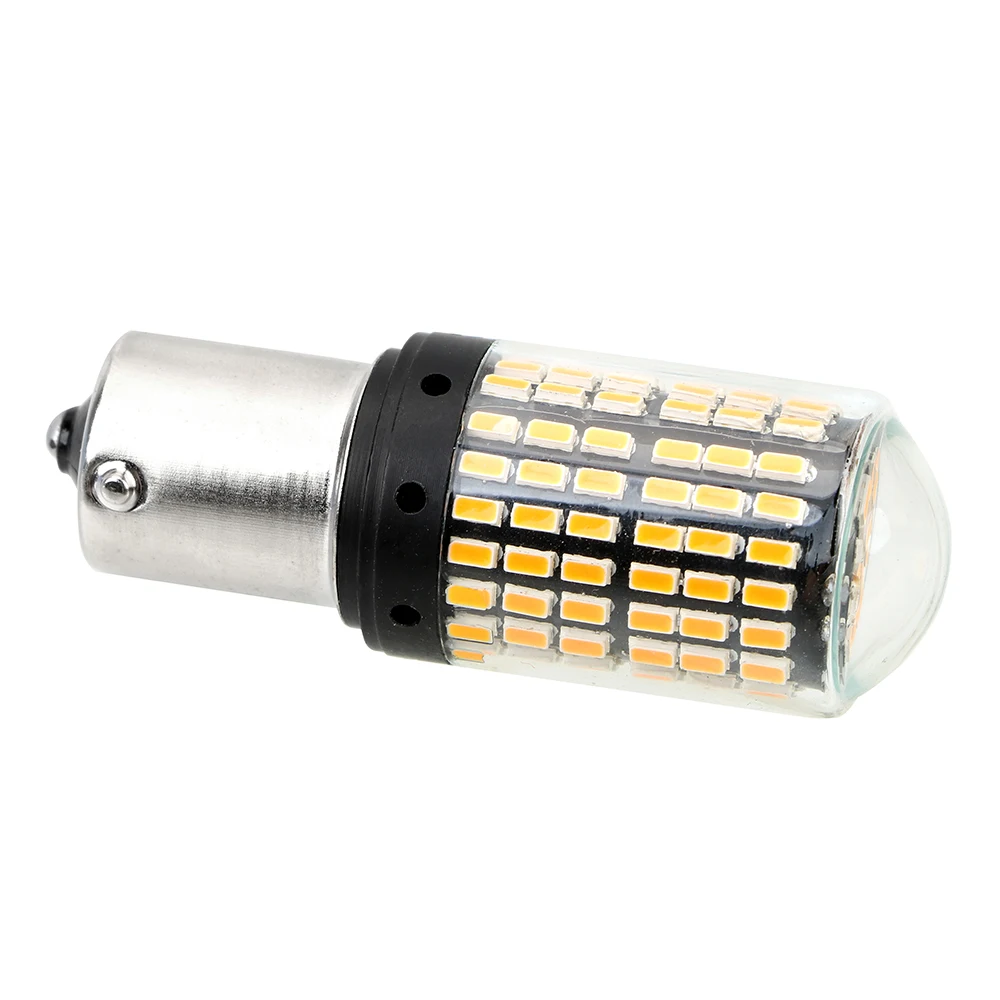 Светодиодный светильник Canbus 3014 144 smd 1 шт. BA15S P21W сигнальная лампа без гипер-вспышки заднего хода автомобильный сигнал поворота