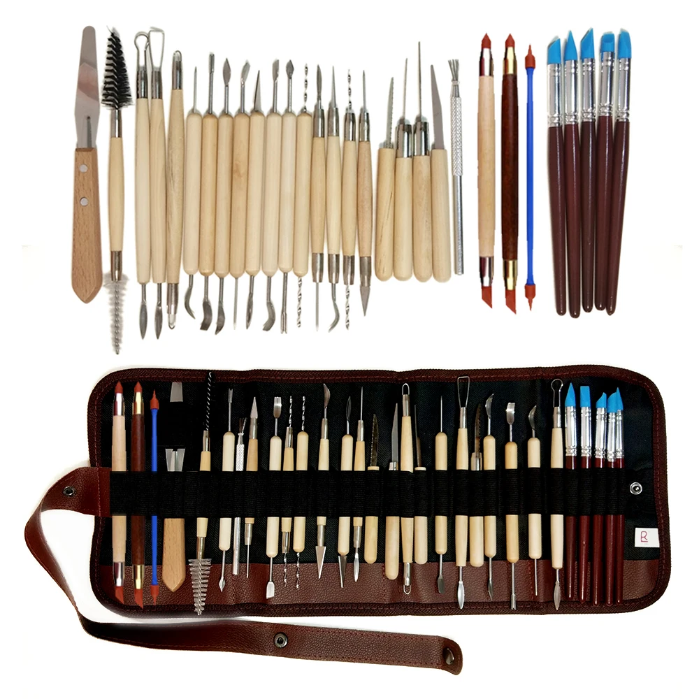 30 Stks Polymeer Klei Tool Boetseerklei Gereedschap Set Clay Sculpting Set voor Graveren, Embossing, Shaping