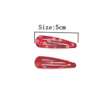 Винтажные заколки для волос с цветочным принтом и вишнями, заколки с масляными каплями, BB заколки с милым сердцем для девочек, детские заколки для взрослых, заколки для волос, аксессуары для волос