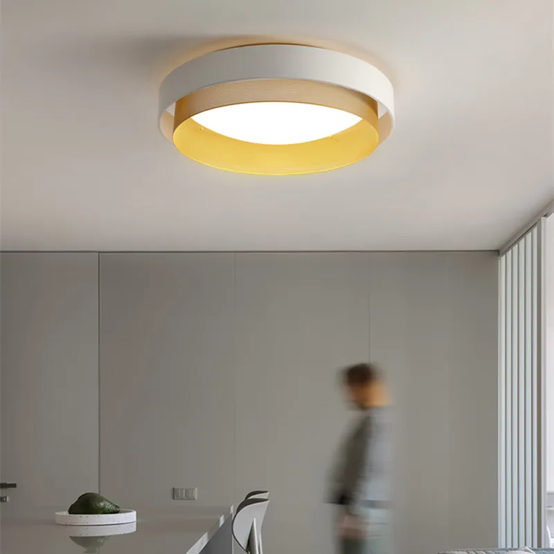 

Round bedroom postmodern light luxury living room dining room study balcony absorption ceiling light