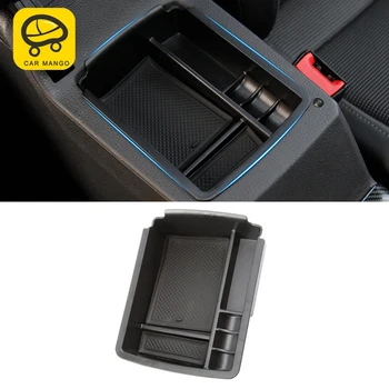 

CARMANGO for VW Volkswagen Golf 7 Golf 7.5 MK7 2013-2017 Car Central Armrest Storage Box Organizer Case Interior Accessories
