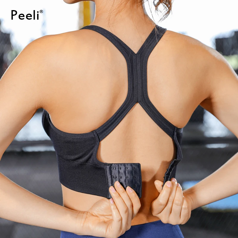 

Peeli Women Push Up Seamless Sports Bra Fitness Activewear Female Sport Top Crop Women's Sport Wear For Yoga Bra Gym Brassiere