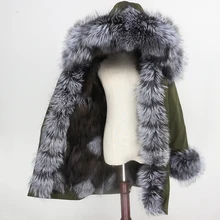 OFTBUY Waterproof Parka Winter Jacket Women Real Fur Coat Fox Fur Collar Hood Fox Fur Liner Warm Streetwear Detachable New