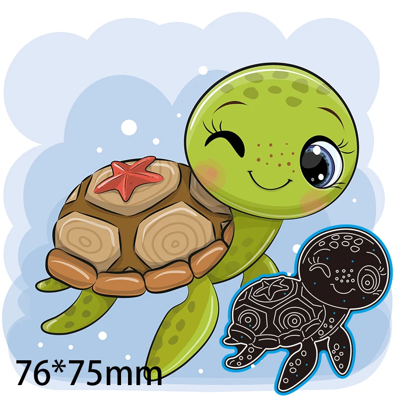 

76*75mm Sea Turtle Metal cutting Dies Craft Embossing Scrapbooking paper craft Greeting Card