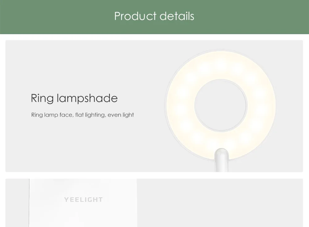  Xiaomi Yeelight table lamp LED Desk Lamp moon lamp Night Light USB Rechargeable 5W 360 Degrees Adju - 10000012258176